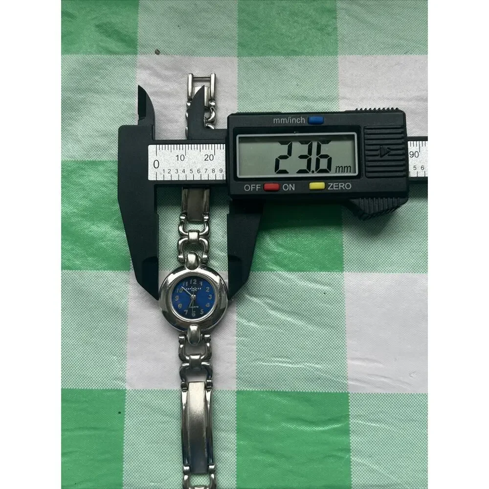 LA Express Blue Dial Silver Tone Women’s Quartz Watch